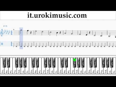 Corso di Pianoforte (mano destra) Charlie Puth - Attention Tablature Tab Parte#1 Esercita um-i276