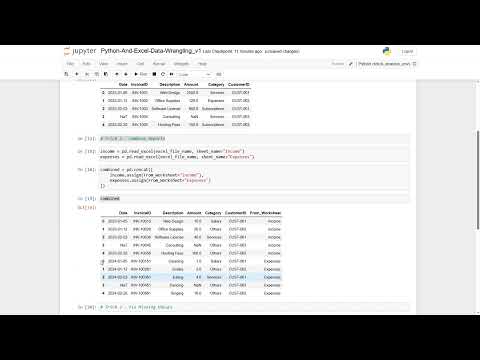 Python And Excel Data Wrangling