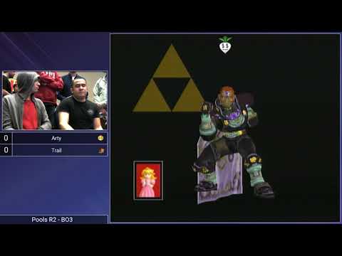 CT GamerCon 2 SSBM - Arty (Peach) vs. Trail (Ganondorf) - Melee Pools