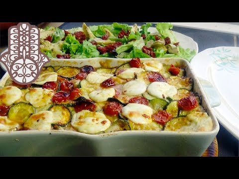 Gratin de légumes d"été à la viande hachée