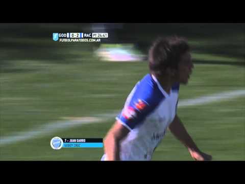 Gol de Garro. Godoy Cruz 1 - Racing 2. Fecha 22. Primera División 2015. FPT.