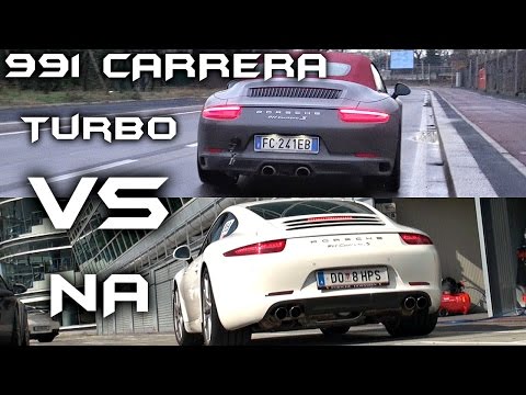 Porsche 991 Carrera 3.0 TURBO VS. 3.8 NATURALLY ASPIRATED - Sound Comparison!