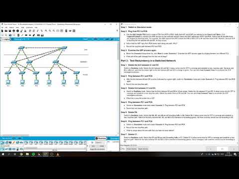 3 1 1 5 Packet Tracer   Examining a Redundant Design