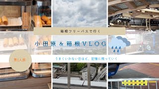【箱根Vlog】雨と電車遅延…予定通りにいかなかった小田原・箱根旅