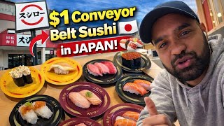 $1 Conveyor Belt Sushi in Japan! 🇯🇵 🍣 (SUSHIRO) スシロー大食いした！日本の回転寿司すごい…