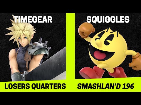 SmashLAN'd 196 Losers Quarters - TimeGear (Cloud, Min Min) vs Squiggles (Pac-Man, Lucas, Brawler)