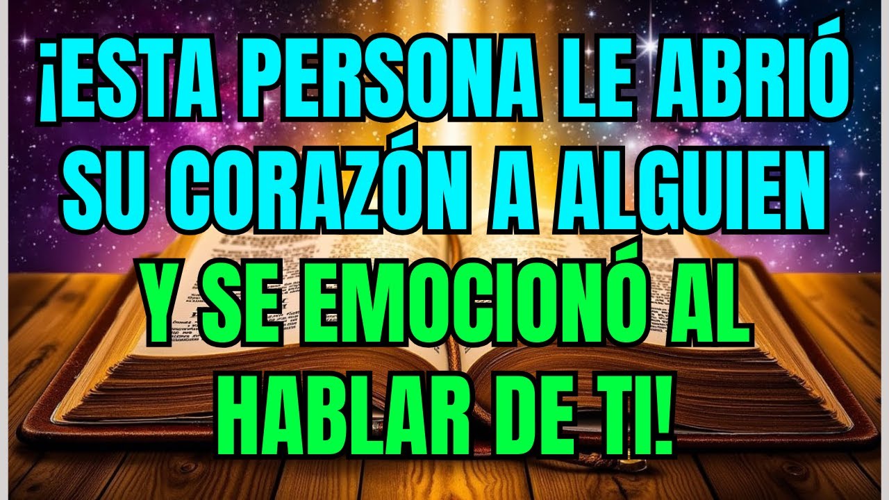 💌 ¡Esta persona le abrió su corazón a alguien y se emocionó al hablar de ti!