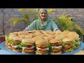 BIG MAHARAJA BURGER Indian Double Patty Burger Recipe Veg Mac Burger Recipe Burger Recipe