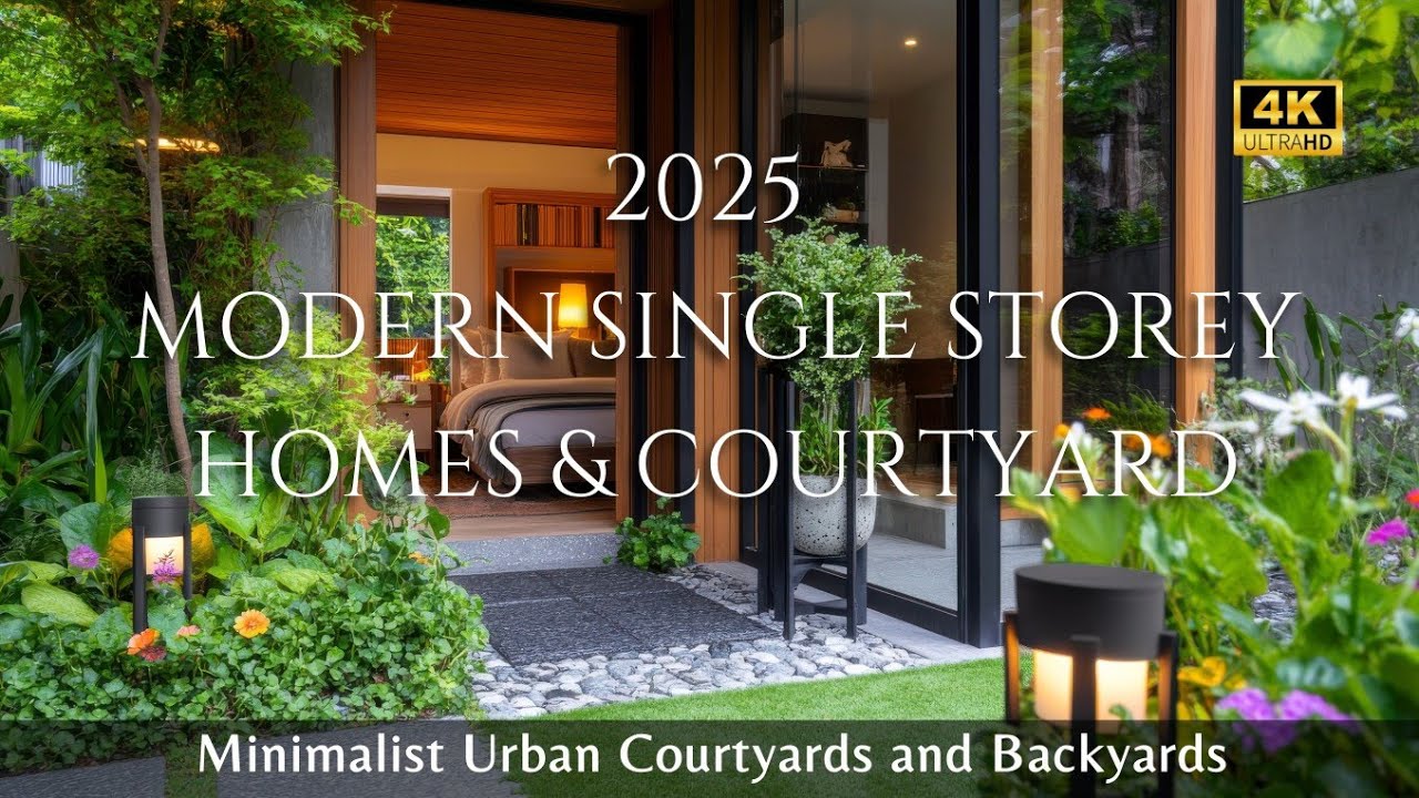 2025 Minimalist Urban Courtyards and Backyards: Maximizing Space in Modern Single Storey Homes