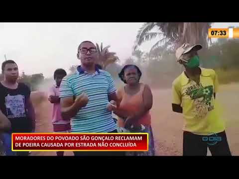 Moradores do Povoado São Gonçalo reclamam de poeira por conta de estrada não concluída 05 10 202