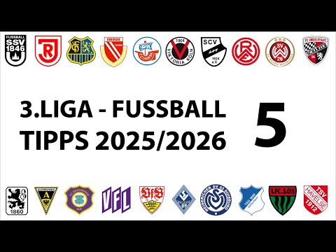 Football tips 3.Liga - 5th matchday - Season 2025/2026