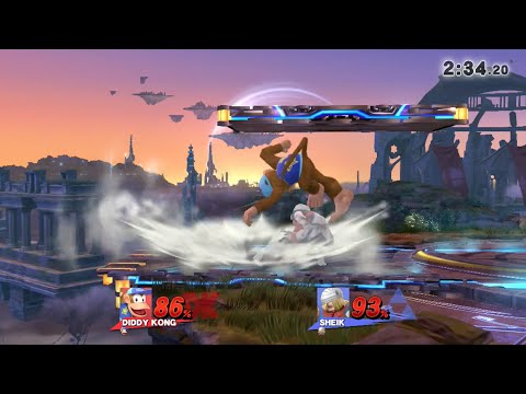 Laf. Sm4sh Bi-Weekly 2 - Co-op (Diddy Kong) vs. Harlow (Sheik)