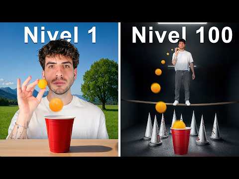 I did trickshots level 1 vs level 100.