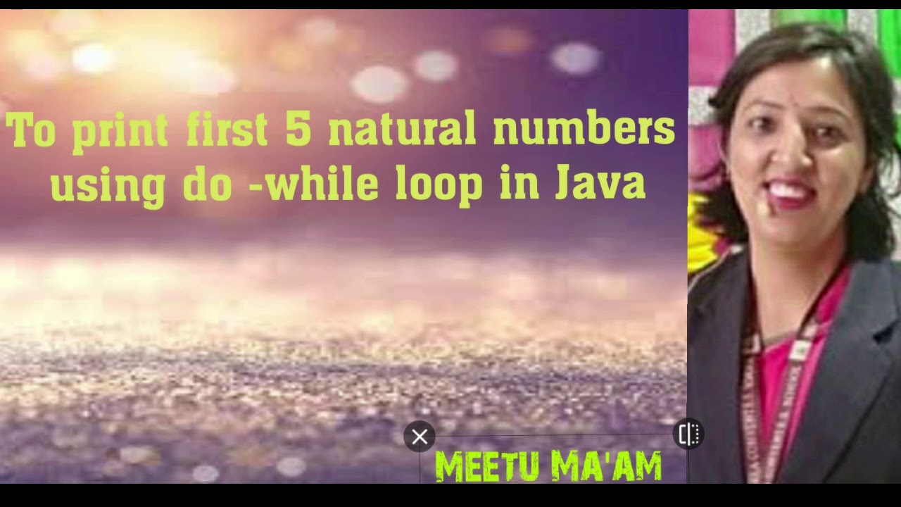To print first 5 natural numbers using do-while loop in Java