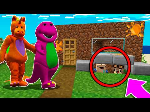 TROLLÉ y ME ESCONDÍ de BUDDY VS BARNEY 😂 Bebe Noob en MINECRAFT