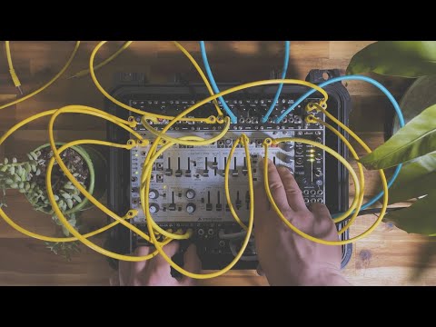 synth garden 3: patching a tiny eurorack system - relaxing ambient synth to chill/study to