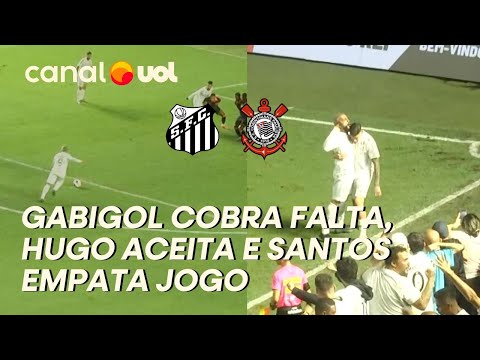 GOL DO SANTOS! GABIGOL COBRA FALTA E EMPATA JOGO CONTRA O CORINTHIANS NO FINZINHO! VEJA O GOL