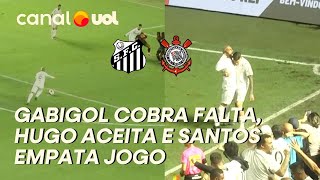 GOL DO SANTOS! GABIGOL COBRA FALTA E EMPATA JOGO CONTRA O CORINTHIANS NO FINZINHO! VEJA O GOL