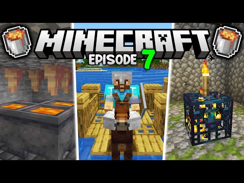 I made a Minecraft DRIPSTONE & LAVA FARM! | Let's Play Minecraft Survival Ep.7