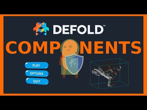 Defold Components - generic overview, beginners tutorial preview image