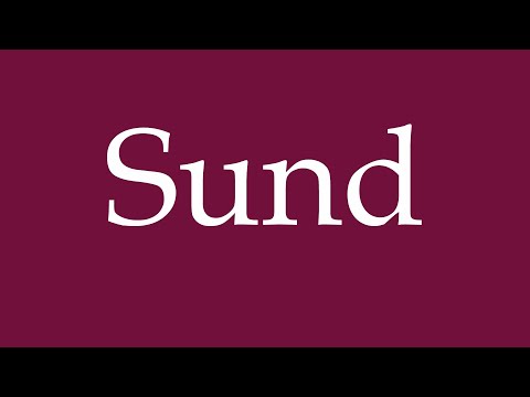 How to Pronounce ''Sund'' Correctly in German