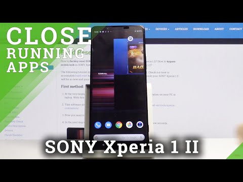How to Turn Off Running Apps in SONY Xperia 1 II