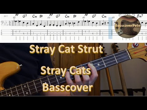 Stray Cats - Stray Cat Strut. Bass Cover Tabs Score (standard notation) Chords Transcription