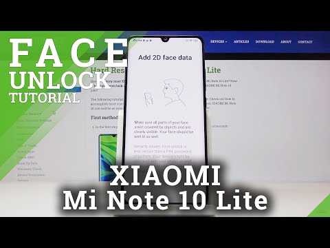 How to Set Up Face Unlock in Xiaomi Mi Note 10 Lite - Set Up Screen Protection