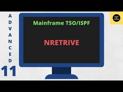 NRETRIEVE  Command in TSO/ISPF - Mainframe TSO/ISPF Advance Tutorial - Part 11