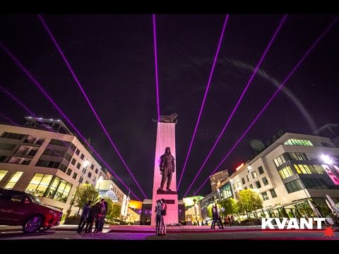 Laser art installations - Festival of Light 2016, Bratislava