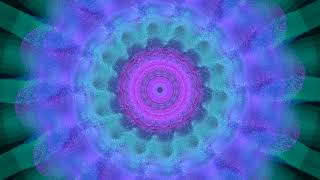 Entspannendes Partikel Kaleidoskop Video mit Regen Musik im Hintergrund