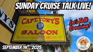 Sunday Cruise Talk Live | Let's Talk Cruising!