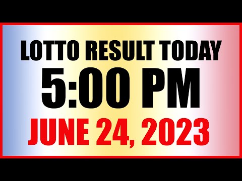 Lotto Result Today 5pm June 24, 2023 Swertres Ez2 Pcso