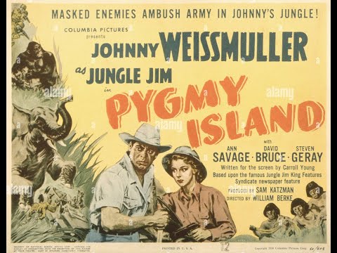 Johnny Weissmuller as Jungle Jim in "Pygmy Island" (1950) - feat. Ann Savage & Steven Geray