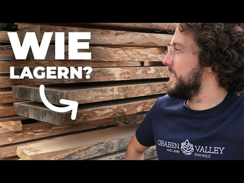 Holz richtig lagern und frisches Holz richtig trocknen | Arbeiten mit dem Logosol B751 PRO Sägewerk