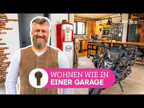 Motorrad im Schlafzimmer: Selfmade Loft im Industrie-Stil | ARD Room Tour