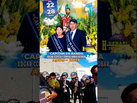 FIESTA PATRONAL ACOS 2026 EN VIVO Apóstol Santiago Acos "Costa Verde" Banda Unión Juventud Coracora