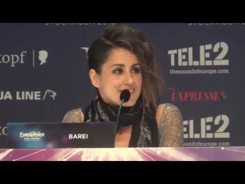 ESCKAZ in Stockholm: Press conference from Barei (Spain) - 3rd conference