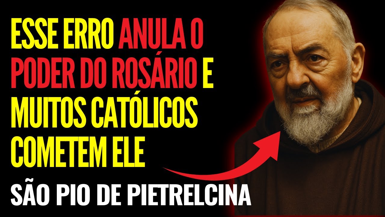 Padre Pio Expõe o Erro Que Anula o Poder do Rosário — E Muitos Católicos Fazem Isso