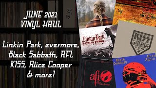 JUNE 2021 VINYL HAUL - Linkin Park, evermore, Black Sabbath, AFI, KISS, Alice Cooper &amp; more!