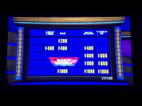 Jeopardy, Josh Levit Day 2 - 1st Daily Double found (7/2/19)
