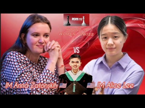 Zatonskih's fight was great MASTER ⭐♟️ | IM Zatonskih 🇺🇲 vs 🇺🇲 IM Lee 2025 US Women Chess Round 9 ♟️