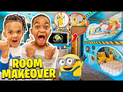 SURPRISING DJ & KYRIE WITH AN EXTREME ROOM MAKEOVER | THE PRINCE FAMILY CLUBHOUSE