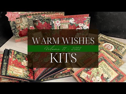 Warm Wishes Kit Introduction - Vol 11 2022 - Holiday Trinket Album & Frame and Accordion Card Set