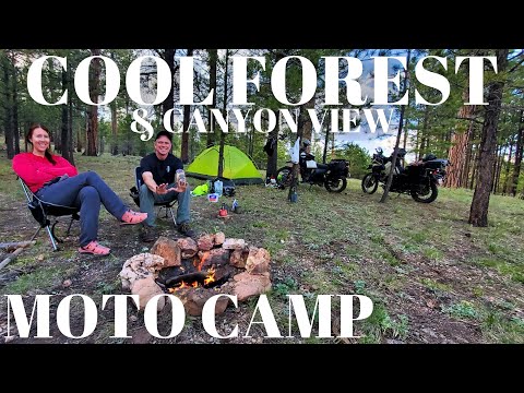 Moto Camping - Cool Forest & Grand Canyon View // North Kaibab Forest