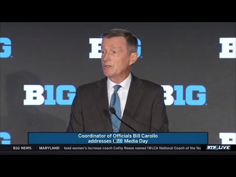 Coordinator of Officials Bill Carollo | 2019 B1G Football Media Days