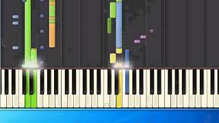 [Piano Tutorial Synthesia]Flippers - Denn heut schenk ich dir rote Rosen (pr)