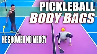 Savage Pickleball BODY BAGS | Insane Head &amp; Body Shots