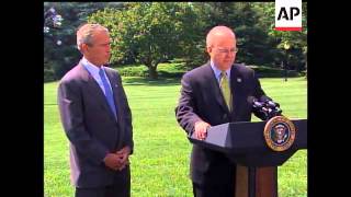 President Bush will speak today about the resignation of his political advisor Karl Rove.