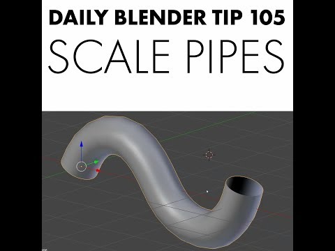 Daily Blender Tip 105 - Scale Tubes and Pipes Proportionally